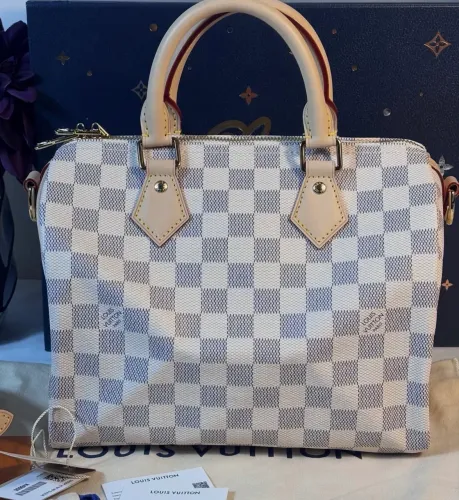 Bolsa em couro Louis Vuitton speedy bandouliere 25