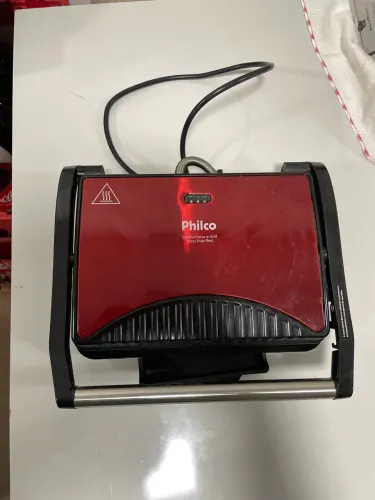 Sanduicheira e Grill Philco Inox Red