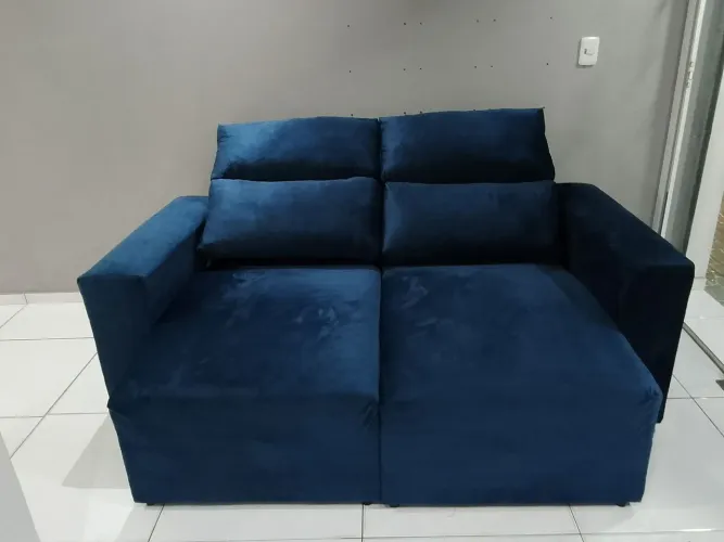 Promoção imperdível por apenas 1499,99 Sofá retrátil reclinável novo tecido veludo 
