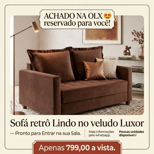 Sofá retrô direto da fábrica