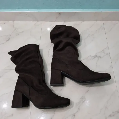 Bota marrom feminina 35