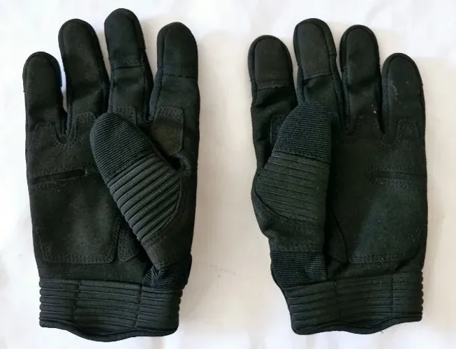 Luva preta para motociclista tam L