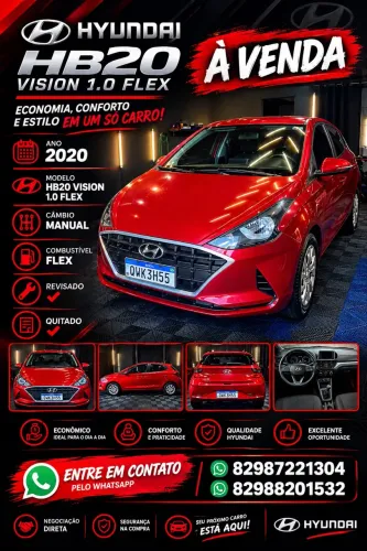 Hyundai HB20 Vision 1.0 Flex 12V MEC 2020