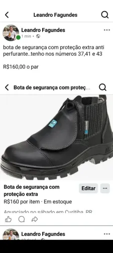 Bota de segurança