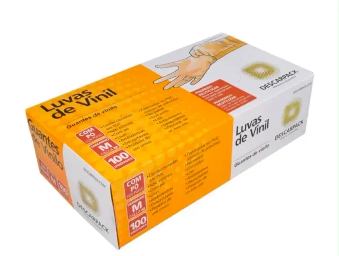 Luvas para procedimentos descartáveis 