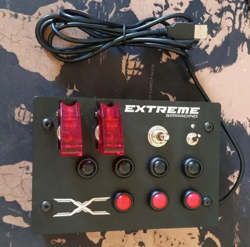 Button Box Extreme Simracing (11 Funções) - Para Simuladores PC