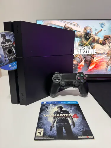 PS4 + 1 Controle + 20 Jogos