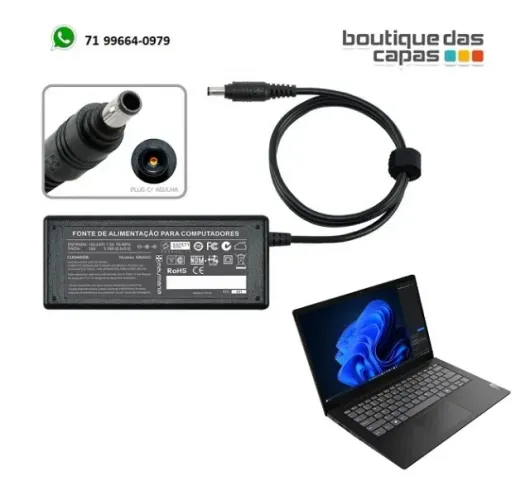 FONTE CARREGADOR ENERGIA P NOTEBOOK 60w 19V 3.16A 5,5mm X 3,0mm SAMSUNG MAIS MANIA MM500