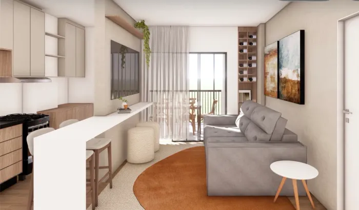 Venda ou locação - Apartamento mobiliado  no Mirante do Parque, próximo ao parque do pov