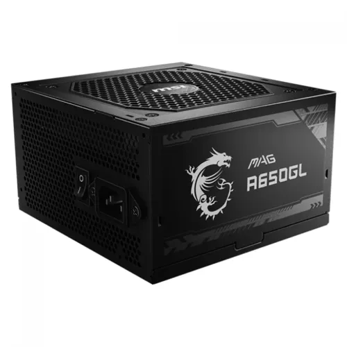 Fonte MSI MAG A650GL, 650W, 80 Plus Gold, Full Modular, PFC Ativo, Black