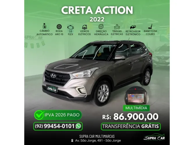 Hyundai Creta Action 1.6 16V Flex AUT 2022