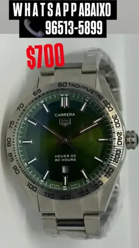 Relógio TAG HEUER CARRERA MOSTRADOR VERDE AUTOMÁTICO 
