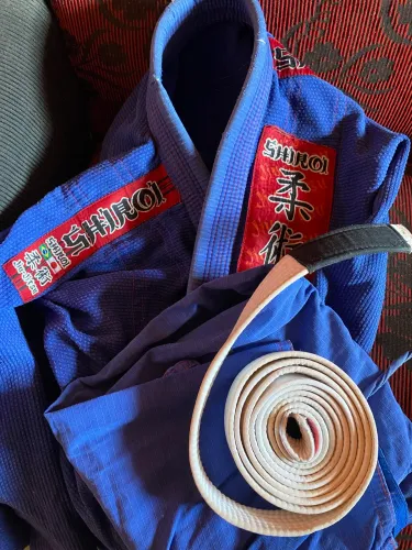 Kimono Jiu-Jitsu Shiroi A2 Completo (Calça + Faixa Branca)