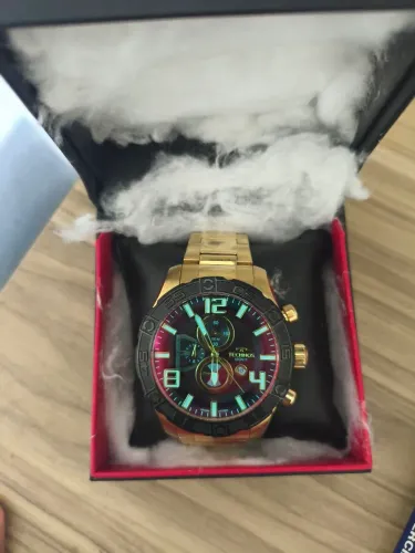 Relógio Technos legacy dourado