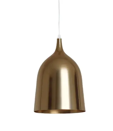 Luminária Meta Dourada Diam 22 Cm (Usado)