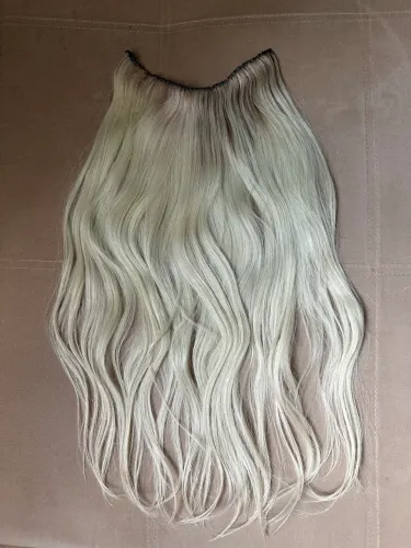 Mega Hair loiro pérola