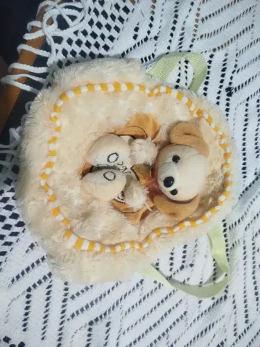 Bolsas infantil com bichinhos de pelúcia