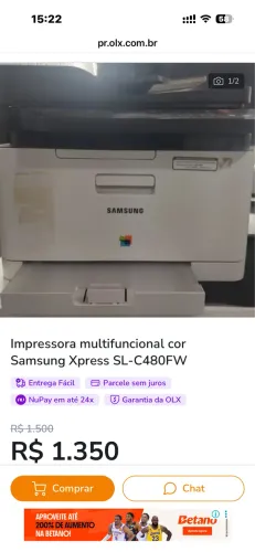 Impressora multifuncional Samsung 