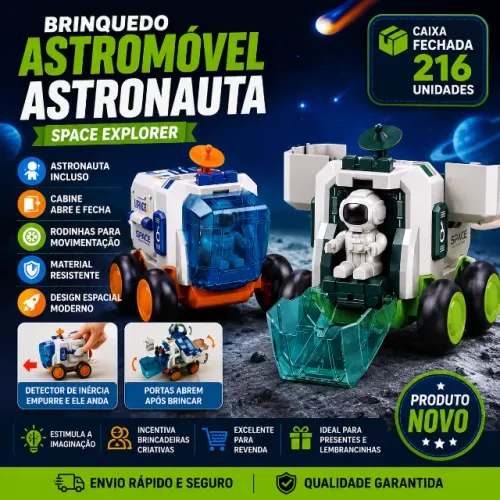 Brinquedo Astromóvel Astronauta Space Explorer Caixa Fechada 216 Unidades