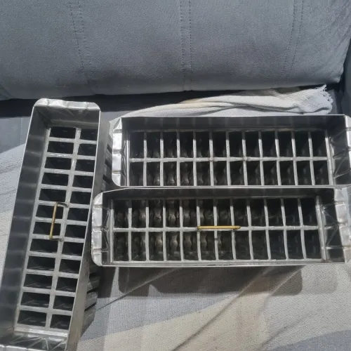 Formas de picolé inox 24 cavidades