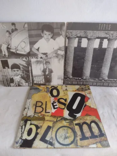Discos de vinil - Titãs - 03 discos - Coleção