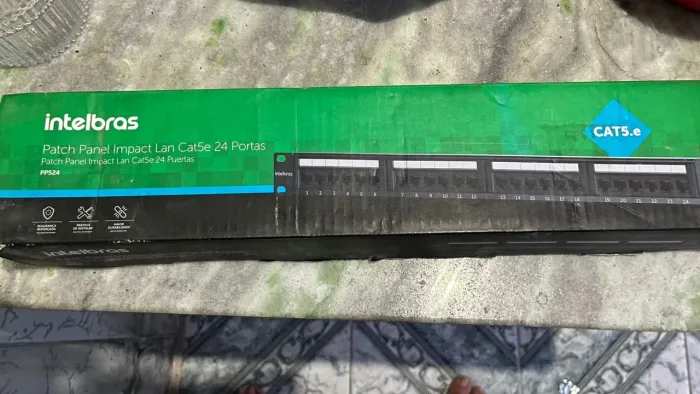 Patch panel 24 portas e keystone cat 6