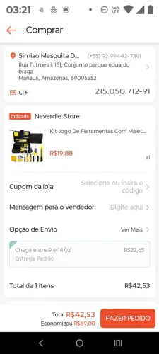 Jogo de chave 