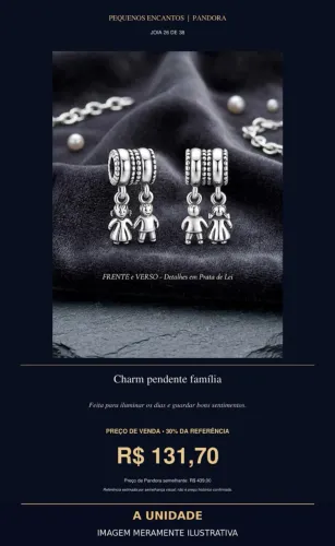 Charm pendente família