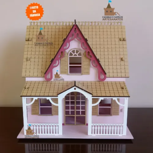 Casinha de Boneca Montada e Pintada