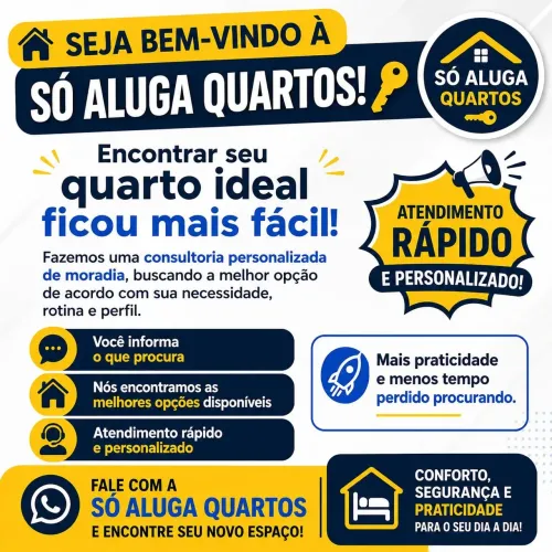 So aluga quartos so moradia ou hospedagem em rio preto