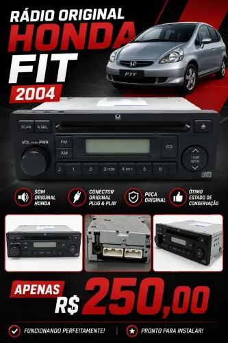 Radio Original Honda Fit 2004