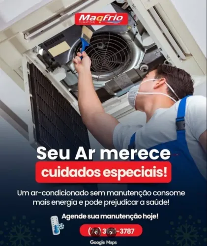 Serviço de Instalação e manutenção de ar condicionado, manutenção de lavadoras. 
