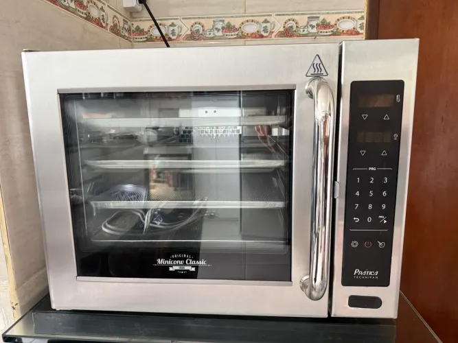 Forno Profissional Prática Miniconv Classic Inox Programável Prática - SEMINOVO