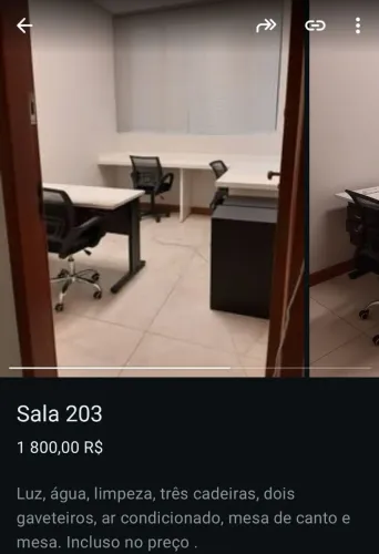 Sala comercial tudo incluso 