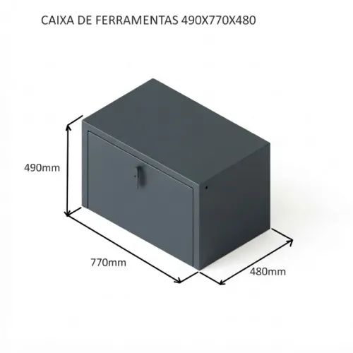 Projeto De Caixa De Ferramentas 49 X 77 X 48 Cm