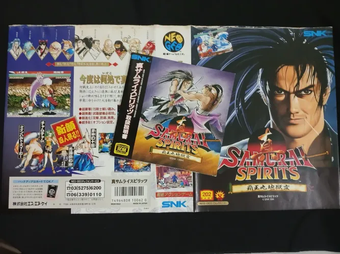 Samurai Spirits 2- Encarte e Manual