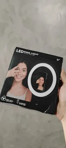 Ring Light 6 Polegadas - Com Suporte Holder para Smartphone e Tripé - Novo