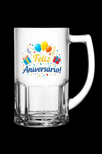 Caneca de shop feliz aniversário 300m