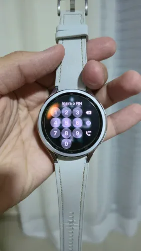 Galaxy Watch 6 Classic 47mm LTE Prata + 9 Pulseiras (Completo na Caixa)