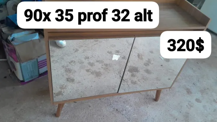 Buffet espelhado pequeno 90cm