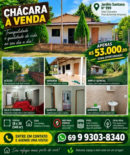 Casa setor chacareiro