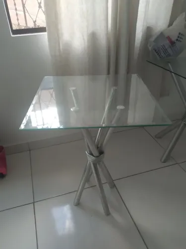 Mesa de canto/varanda de vidro