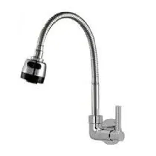 Torneira Gourmet Flexível De Parede Com Ducha Cromado