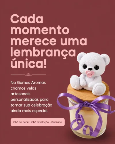 Velas Personalizadas para Todos os Momentos | Gomes Aromas