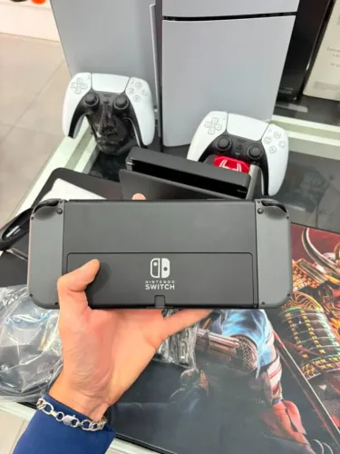 Nintendo Switch ED Smash bross oled novo s caixa