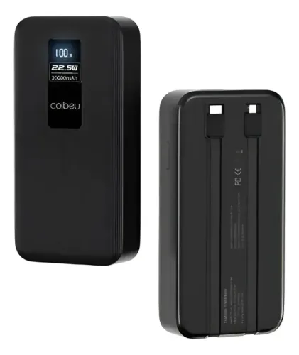 Power Bank, Carregador Portatil, 20000mAh, 22.5W, Display Digital