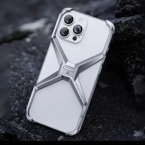 ? Capa Premium Metal X - Liga de Alumínio Sem Bordas para iPhone