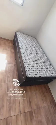 Base box solteiro 88x1.88 Molas Ensacadas Acoplado Direto da Fábrica - Melhor Preco