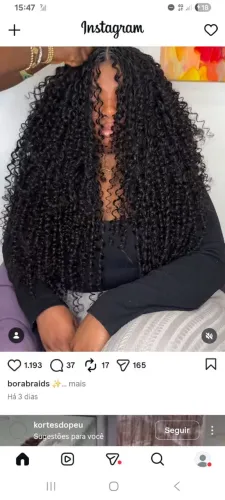 Cabelo humano Cacheado com ótimo valor 