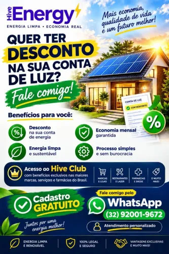 Desconto na sua conta de Luz!!!